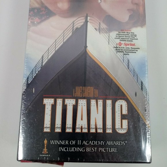 Titanic Digitally Remastered VHS, 2-Tape Set) Sealed New James Cameron - Picture 4 of 11